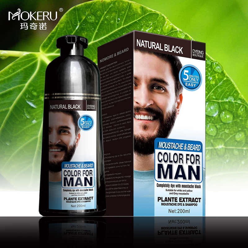 Mokeru 200ml Beard black shampoo