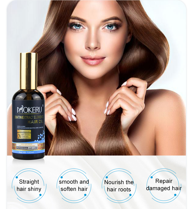keratin extract elements hair oil