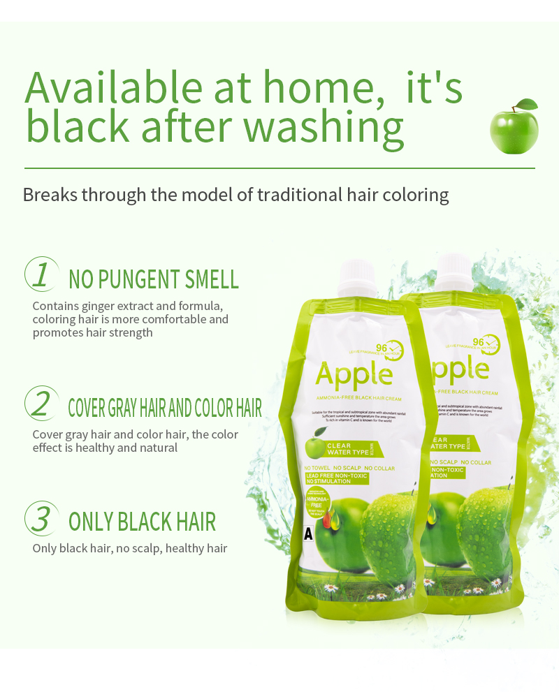 apple quick black hair dye