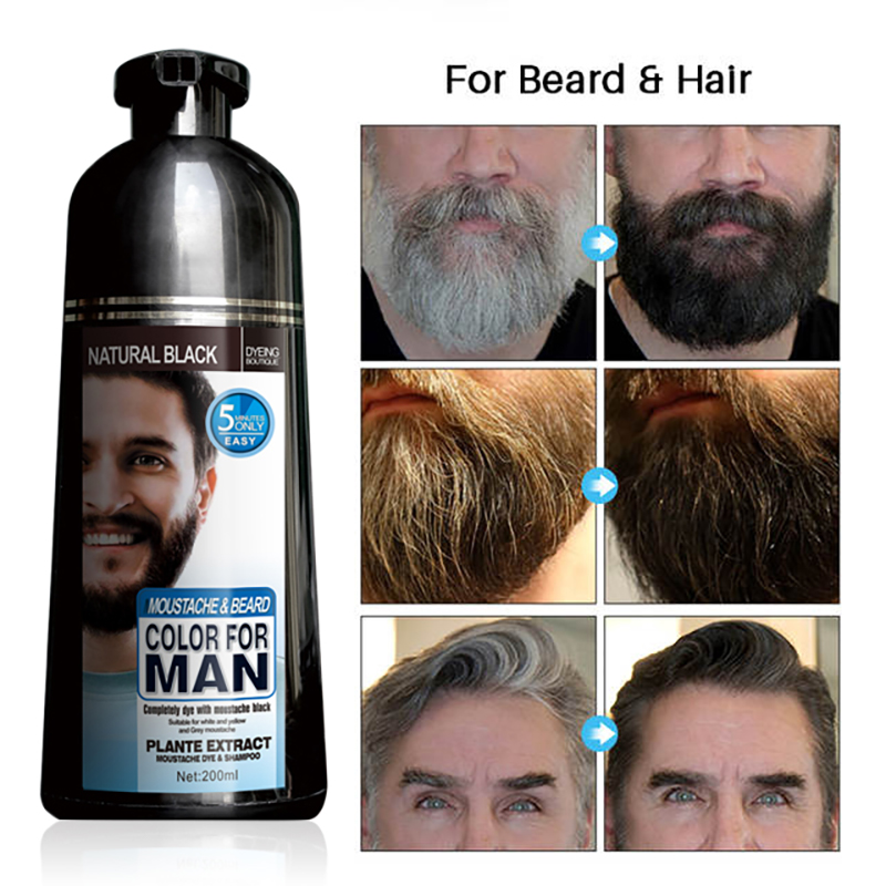 Mokeru 200ml Beard black shampoo