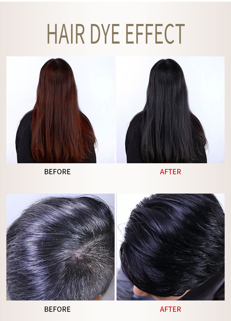 Natural black hair dye