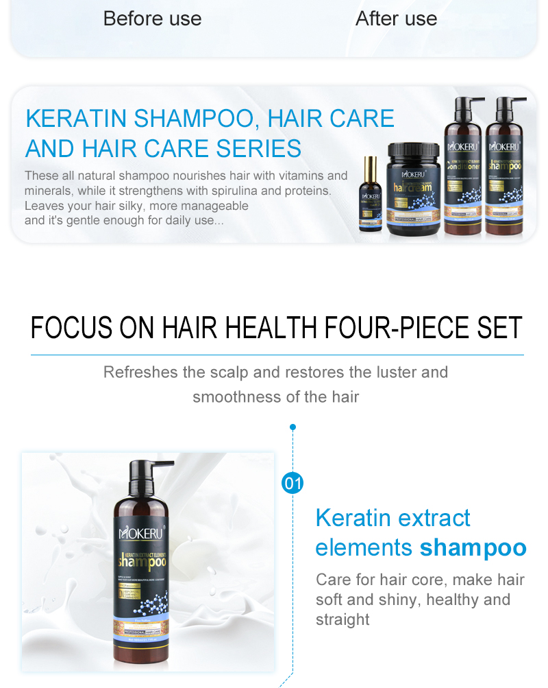 keratin extract elements hair oil