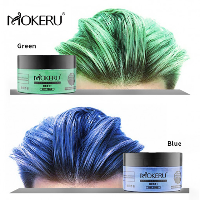 Hair color wax mokeru