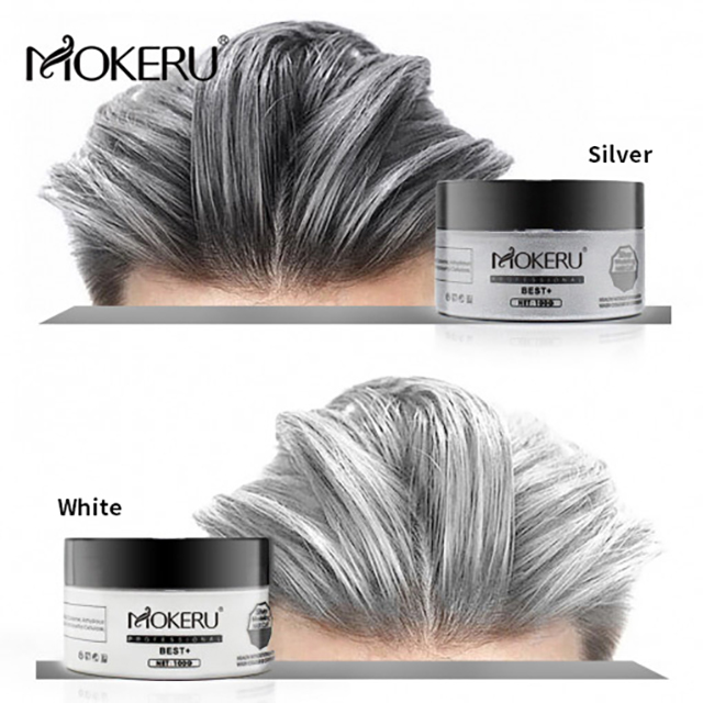 Hair color wax mokeru