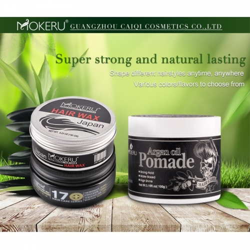 Private label natural water soluble strong hold hair pomade