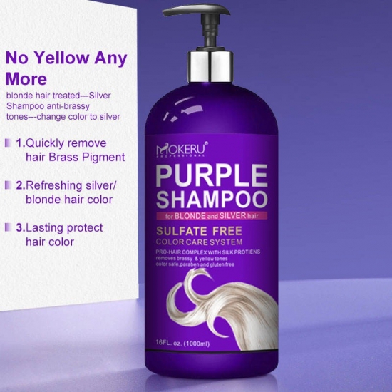 Herbal natural purple hair shampoo